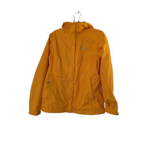 Columbia Bright Yellow Women's Rain Jacket Size Medium Omni Tech